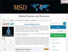 Tablet Screenshot of medscidiscovery.com